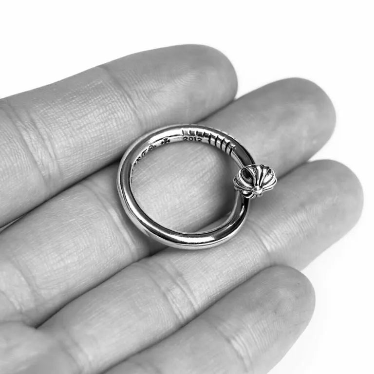 Chrome-Hearts NAIL RING 鈥�CROSSBALL -56