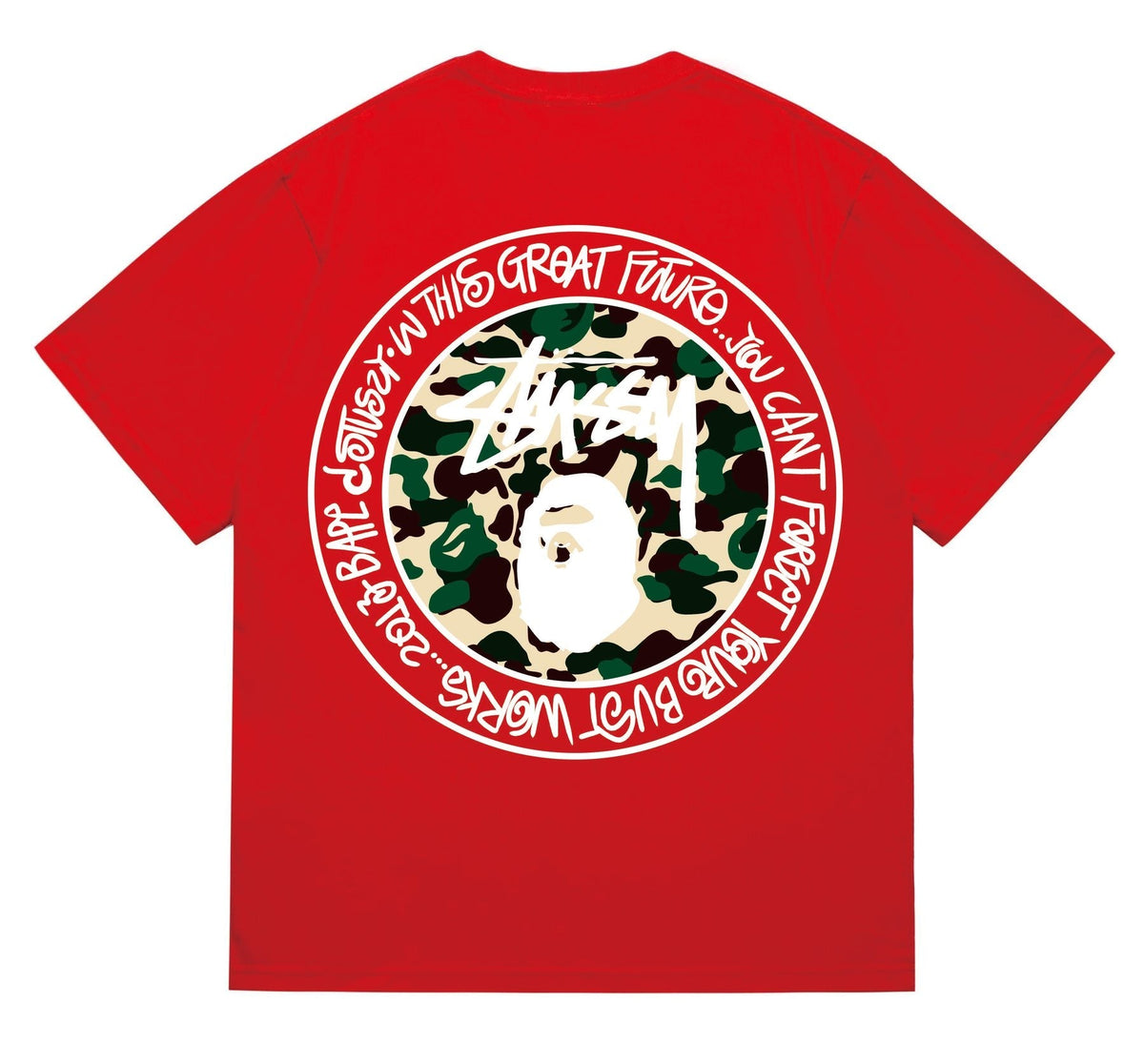 BAPE Circular Camo Ape Graphic T-Shirt