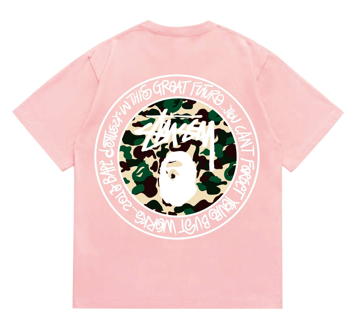 BAPE Circular Camo Ape Graphic T-Shirt