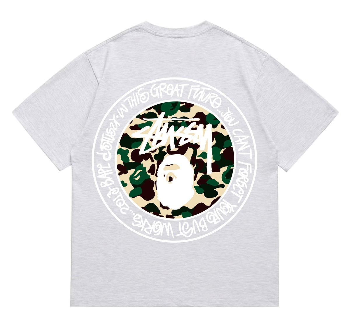 BAPE Circular Camo Ape Graphic T-Shirt