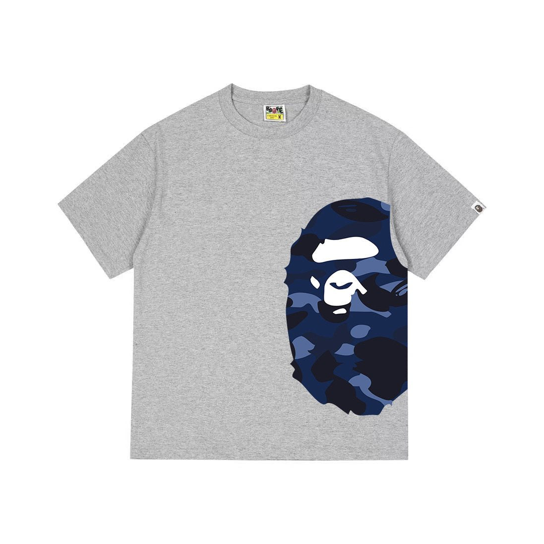 BAPE Blue Camo Ape-Head Graphic T-Shirt
