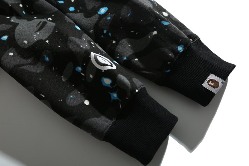 BAPE Black/Blue Tiger Shark Camo Zip Hoodie