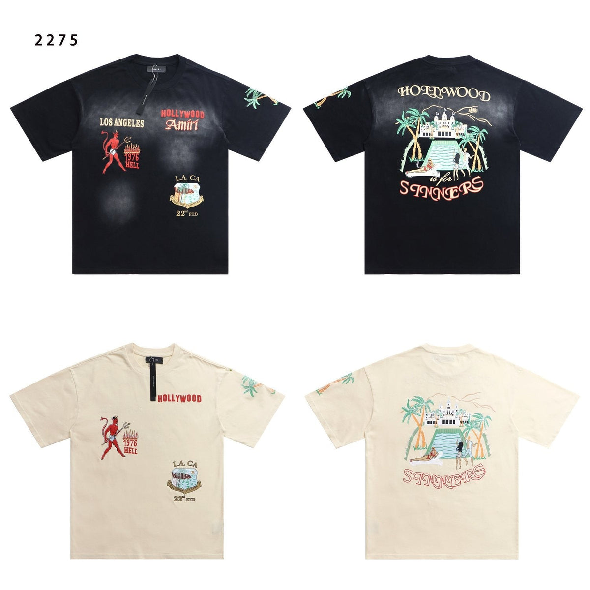 AMIRI Crystal Sinners Graphic T-Shirt