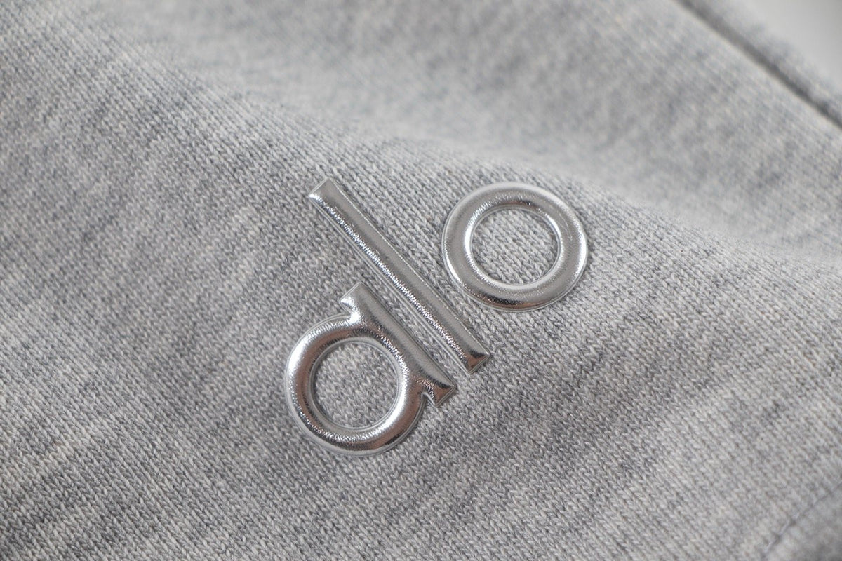 alo Elastic Waist Logo Detail Shorts
