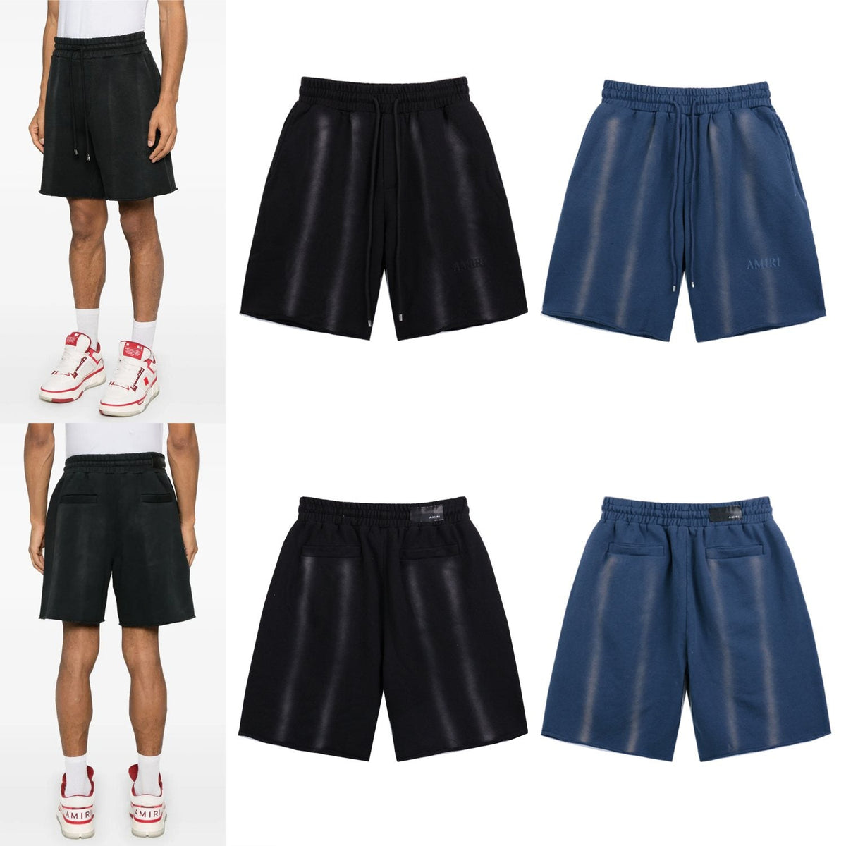 AMIRI Washed Embroidered T-Shirt & Shorts Set