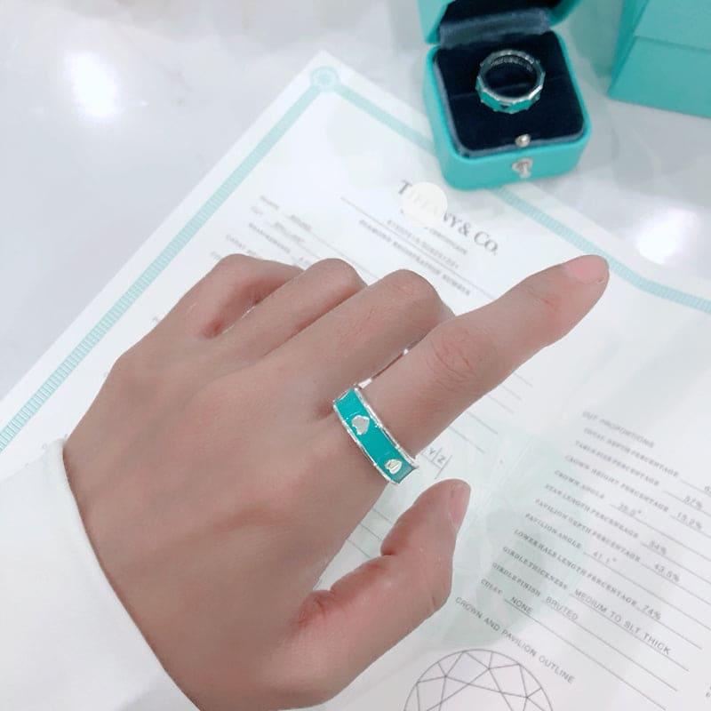 Cartier Blue Love Heart Ring