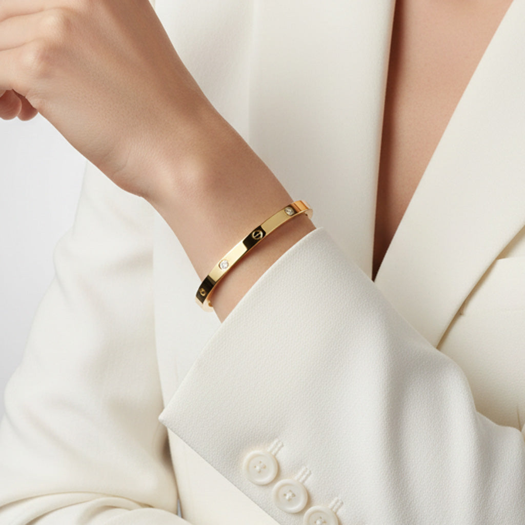 Cartier Small 4 Diamonds Love Bracelet
