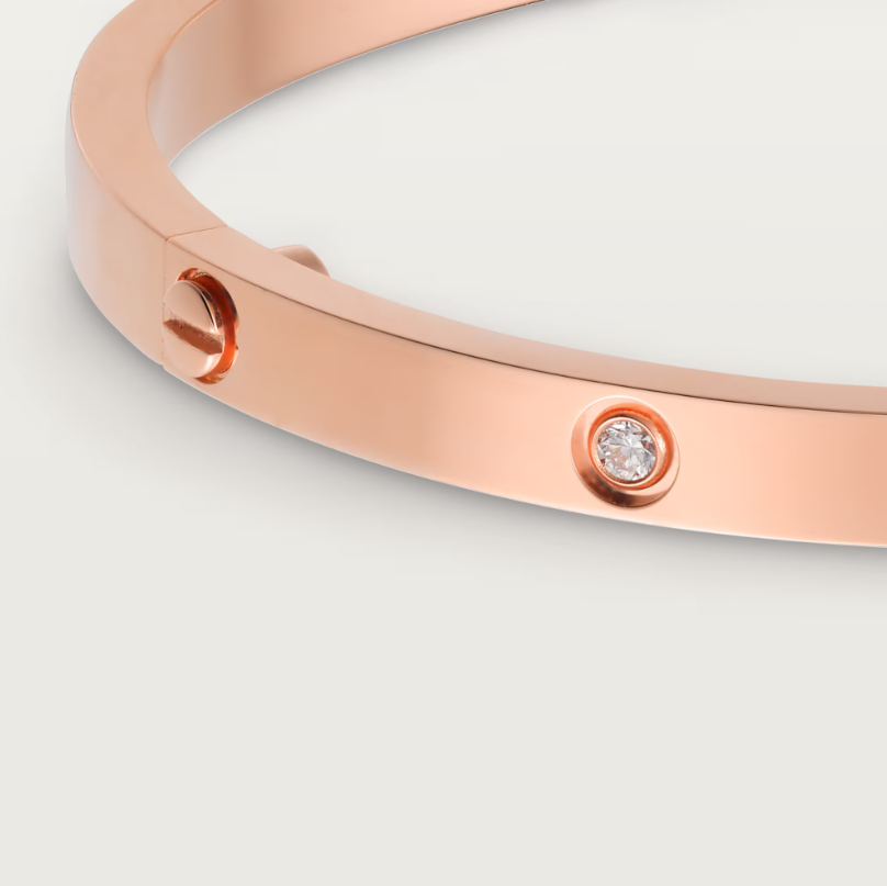 Cartier Small 4 Diamonds Love Bracelet
