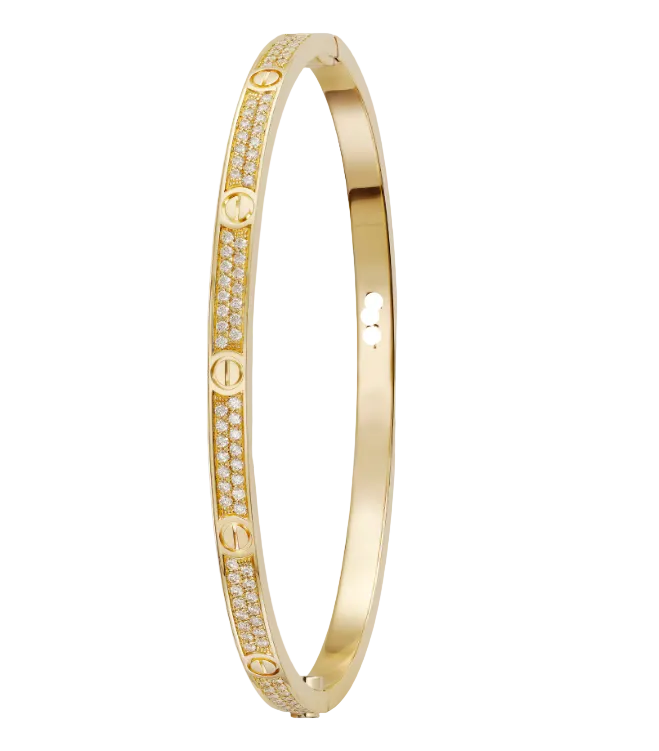 Cartier Small Paved Diamonds Love Bracelet Radiant Elegance