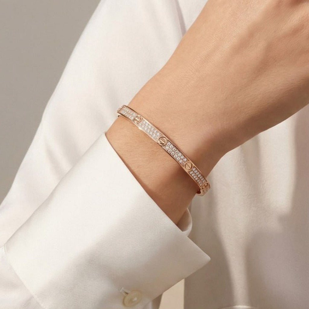 Cartier Small Paved Diamonds Love Bracelet Radiant Elegance