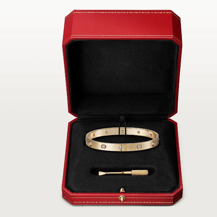 Cartier Classic 10 Diamonds Love Bracelet