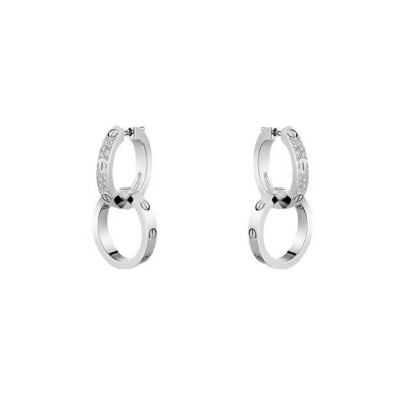 Cartier Love Double Hoop Earrings