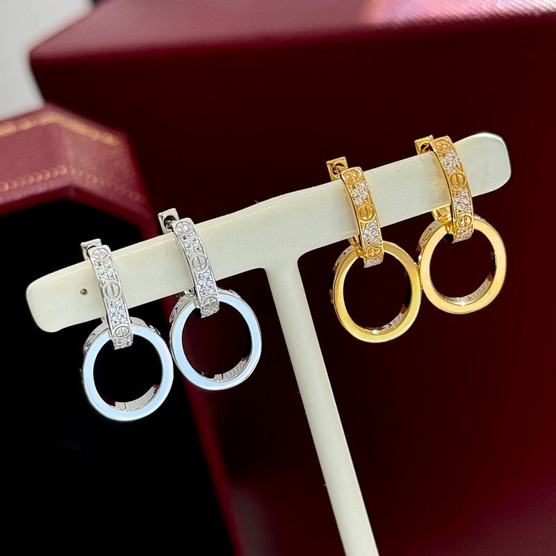 Cartier Love Double Hoop Earrings