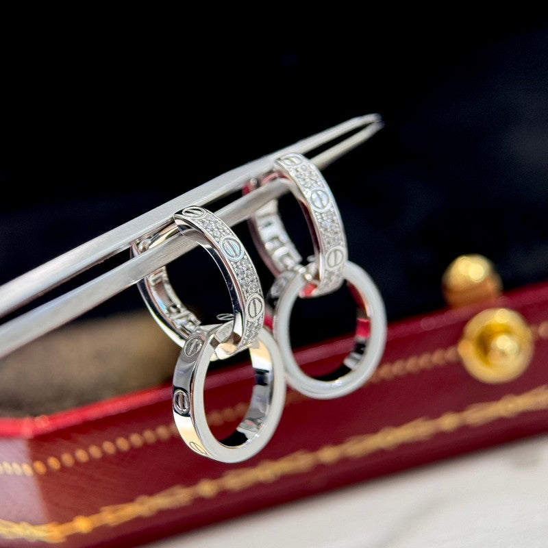Cartier Love Double Hoop Earrings