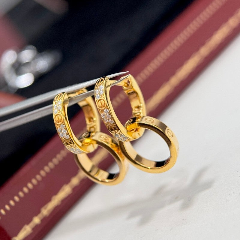 Cartier Love Double Hoop Earrings