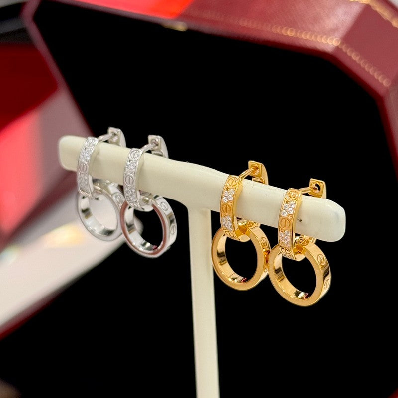 Cartier Love Double Hoop Earrings