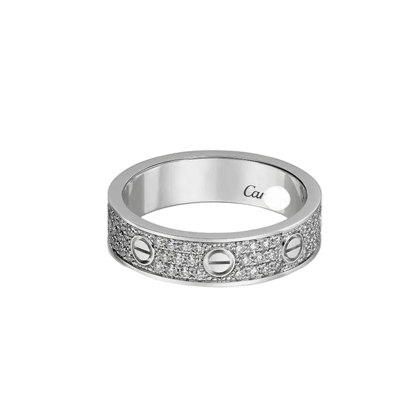 Cartier Love Pavé Band Ring