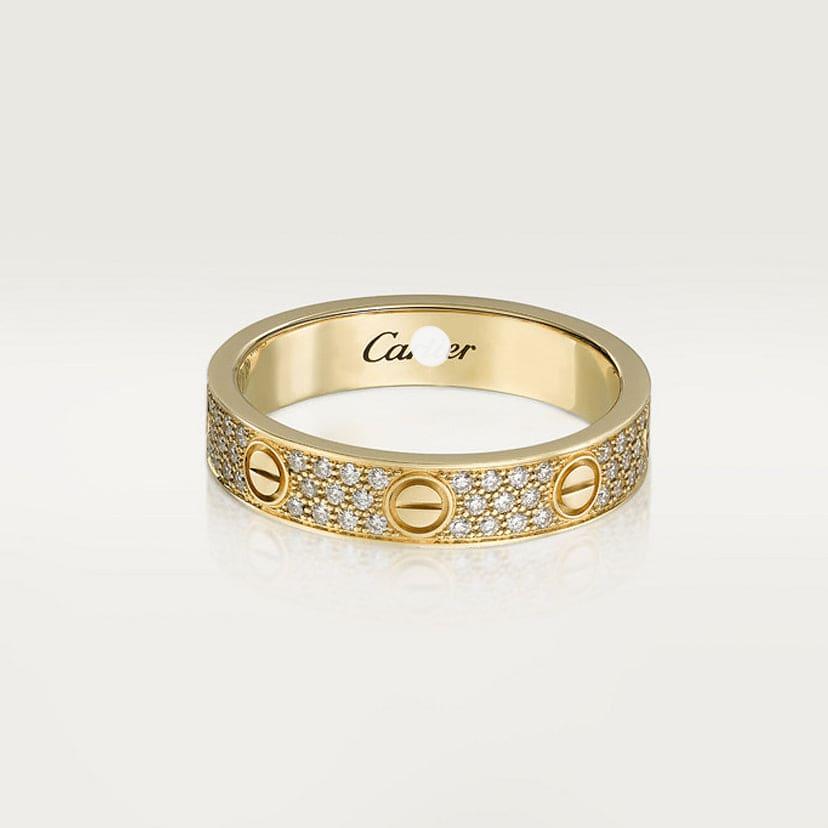 Cartier Love Pavé Band Ring
