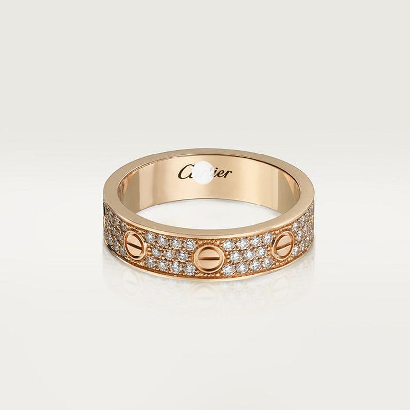 Cartier Love Pavé Band Ring