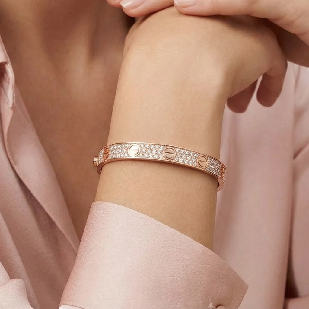 Love Diamonds Paved Bracelet