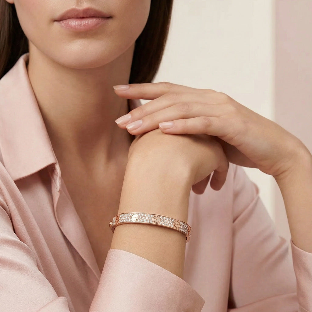 Love Diamonds Paved Bracelet