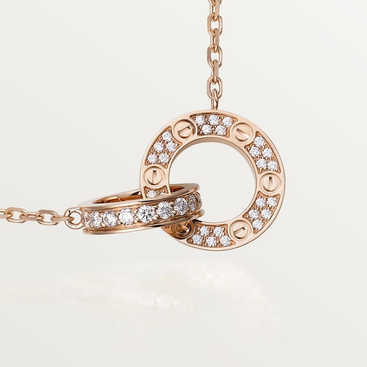 Cartier Love Pavé Necklace