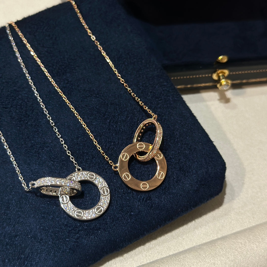 Cartier Love Pavé Necklace