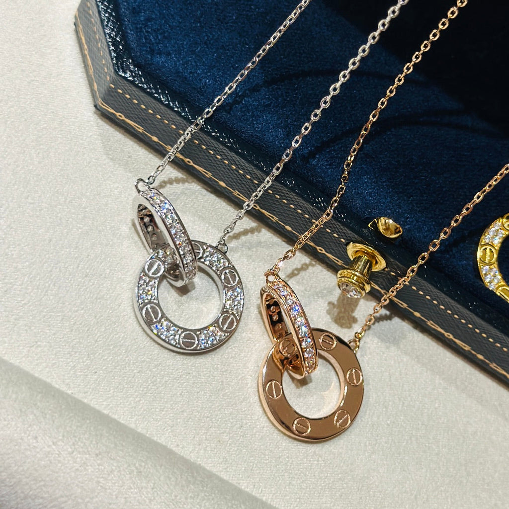 Cartier Love Pavé Necklace