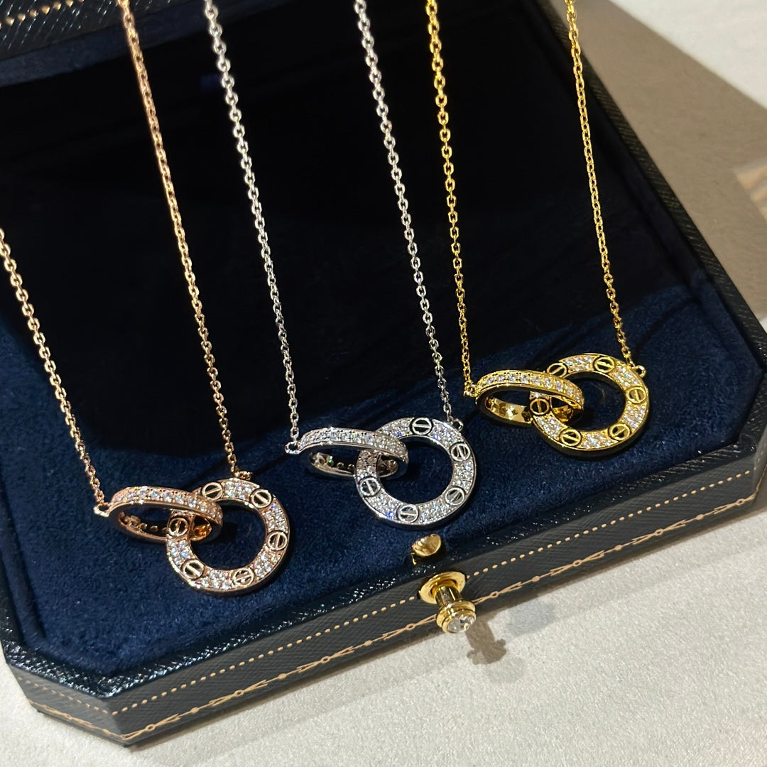 Cartier Love Pavé Necklace