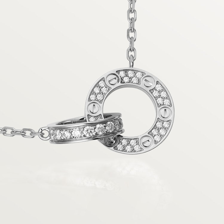 Cartier Love Pavé Necklace