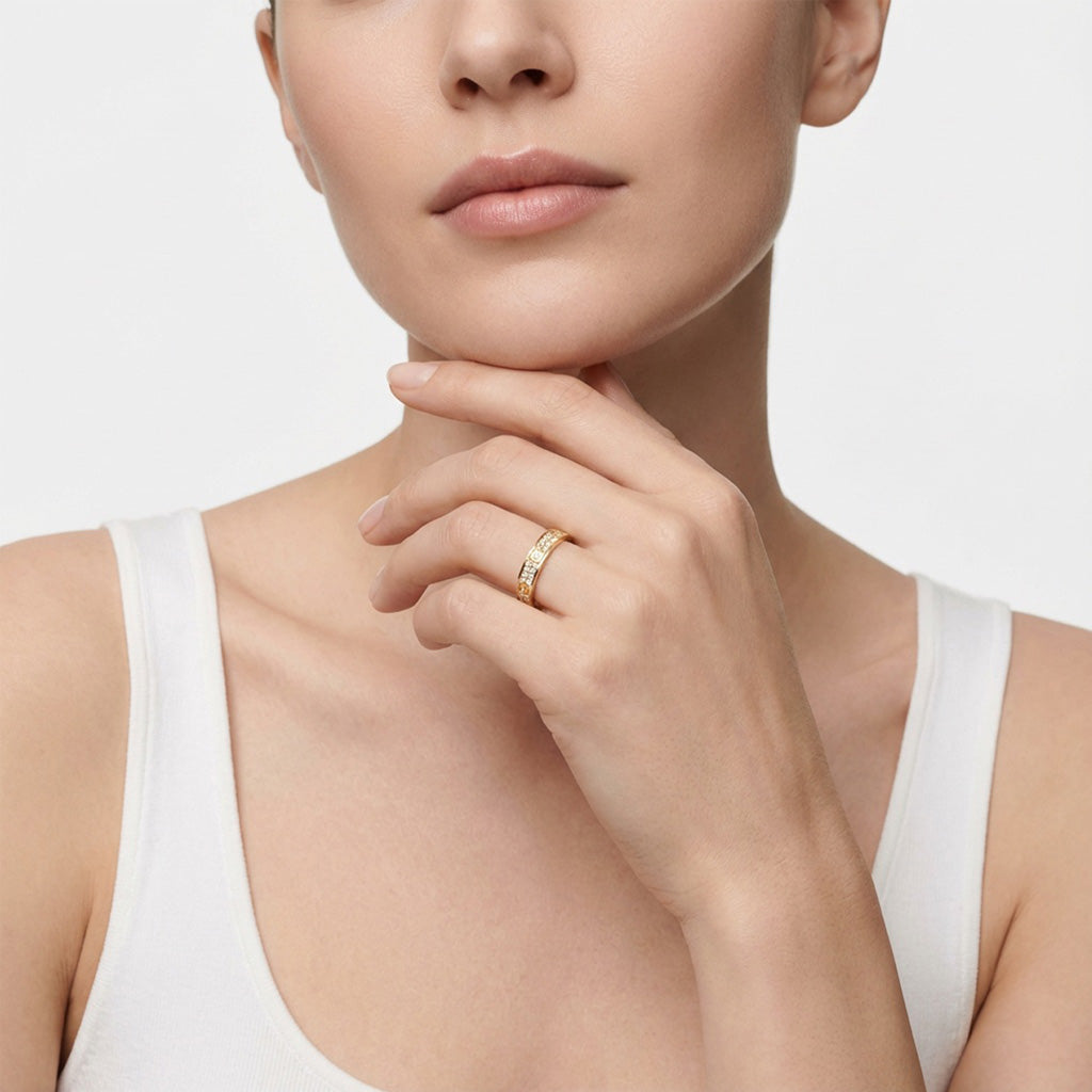 Cartier Love Pavé Slim Ring