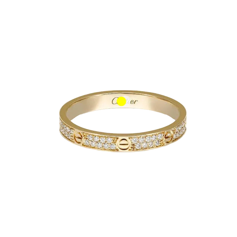 Cartier Love Pavé Slim Ring