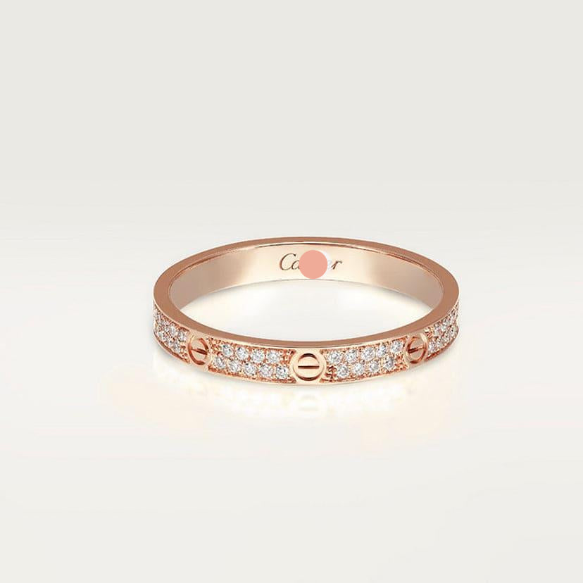 Cartier Love Pavé Slim Ring