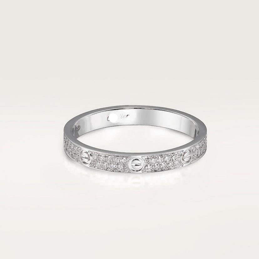 Cartier Love Pavé Slim Ring