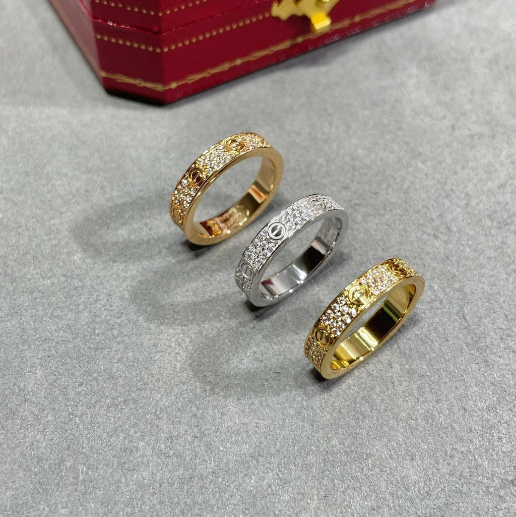 Cartier Love Pavé Slim Ring