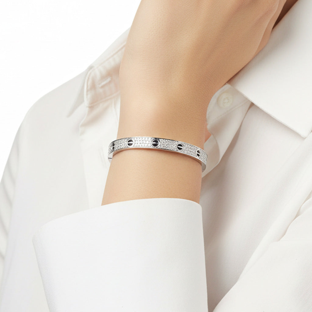 Cartier Love Paved Ceramic Bracelet