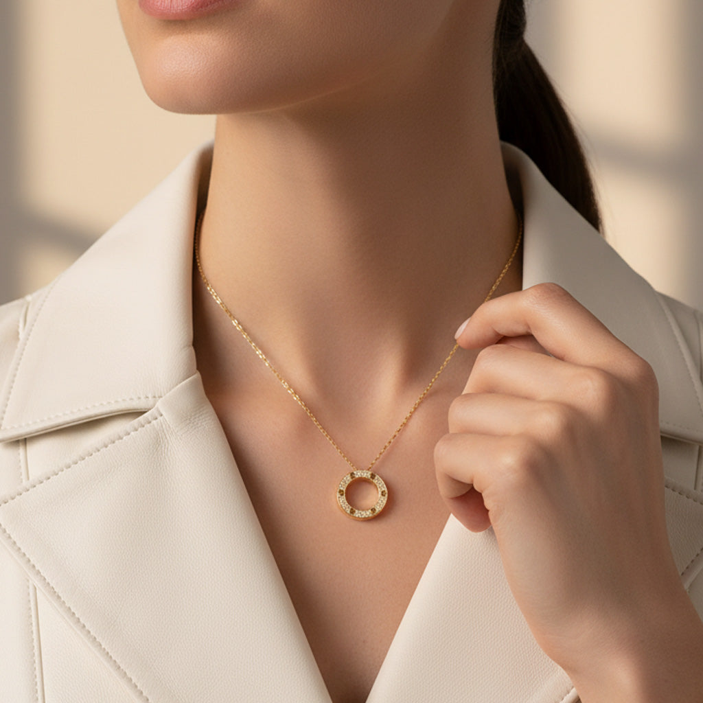 Cartier Love Paved Necklace