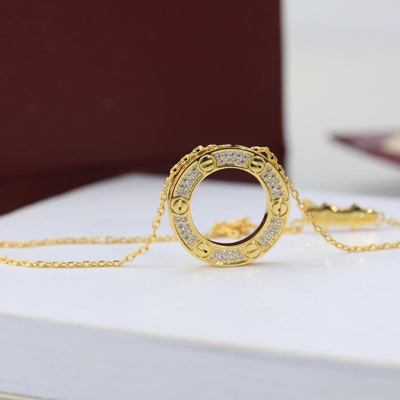 Cartier Love Paved Necklace