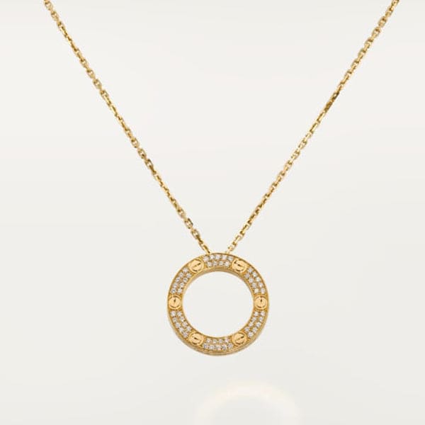 Cartier Love Paved Necklace