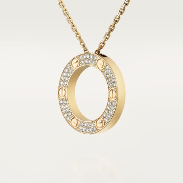 Cartier Love Paved Necklace
