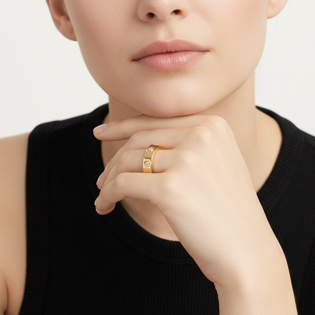Cartier Love 8 Diamonds Wedding Ring