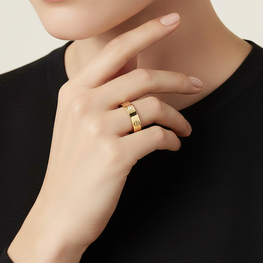 Cartier Love Wedding One Diamond Ring