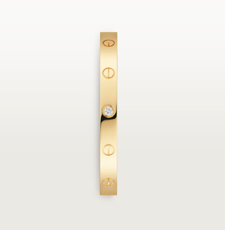 Cartier Open Cuff One Diamond Love Bracelet