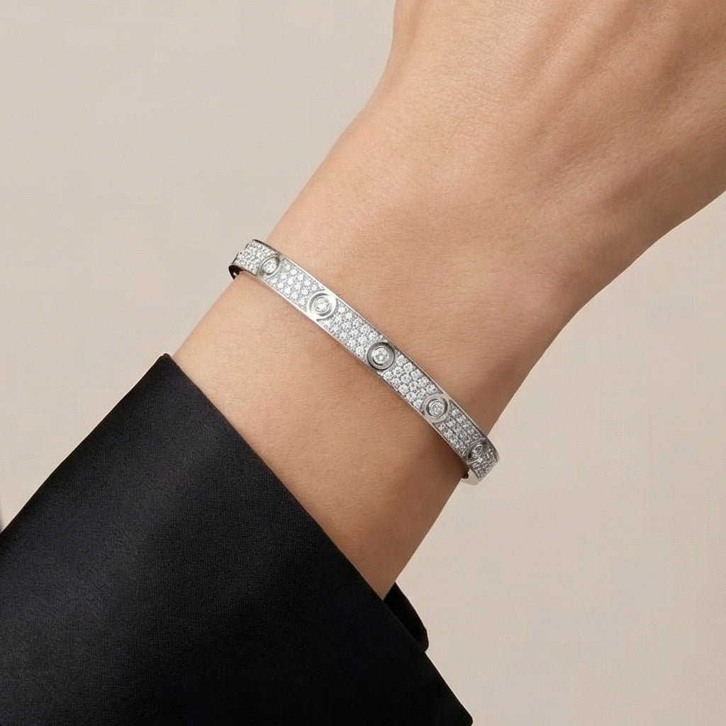 Cartier Pavéd Diamonds Love Bracelet