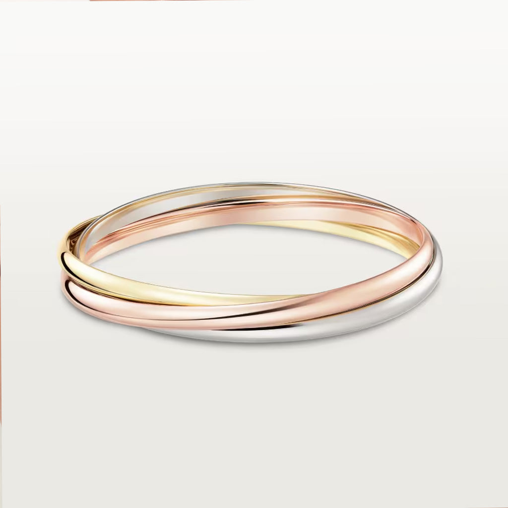 Cartier Tricolor Interlocking Bracelet
