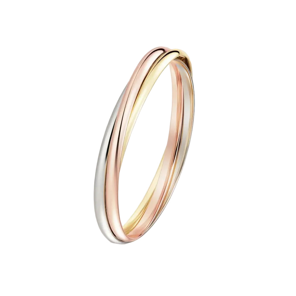 Cartier Tricolor Interlocking Bracelet