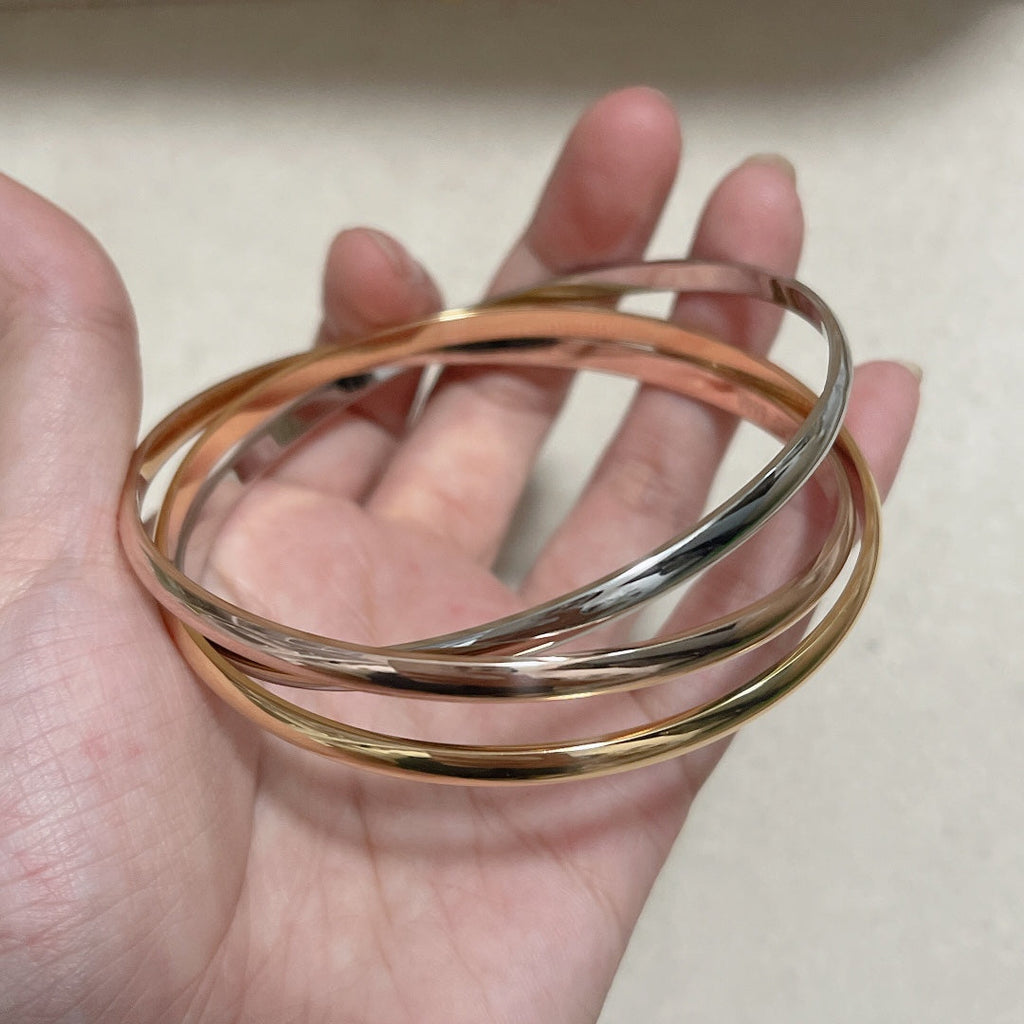 Cartier Tricolor Interlocking Bracelet