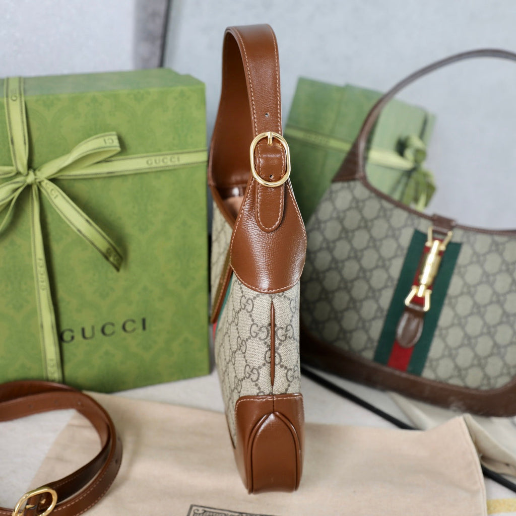 Gucci Jackie 1961 GG Canvas Shoulder Bag