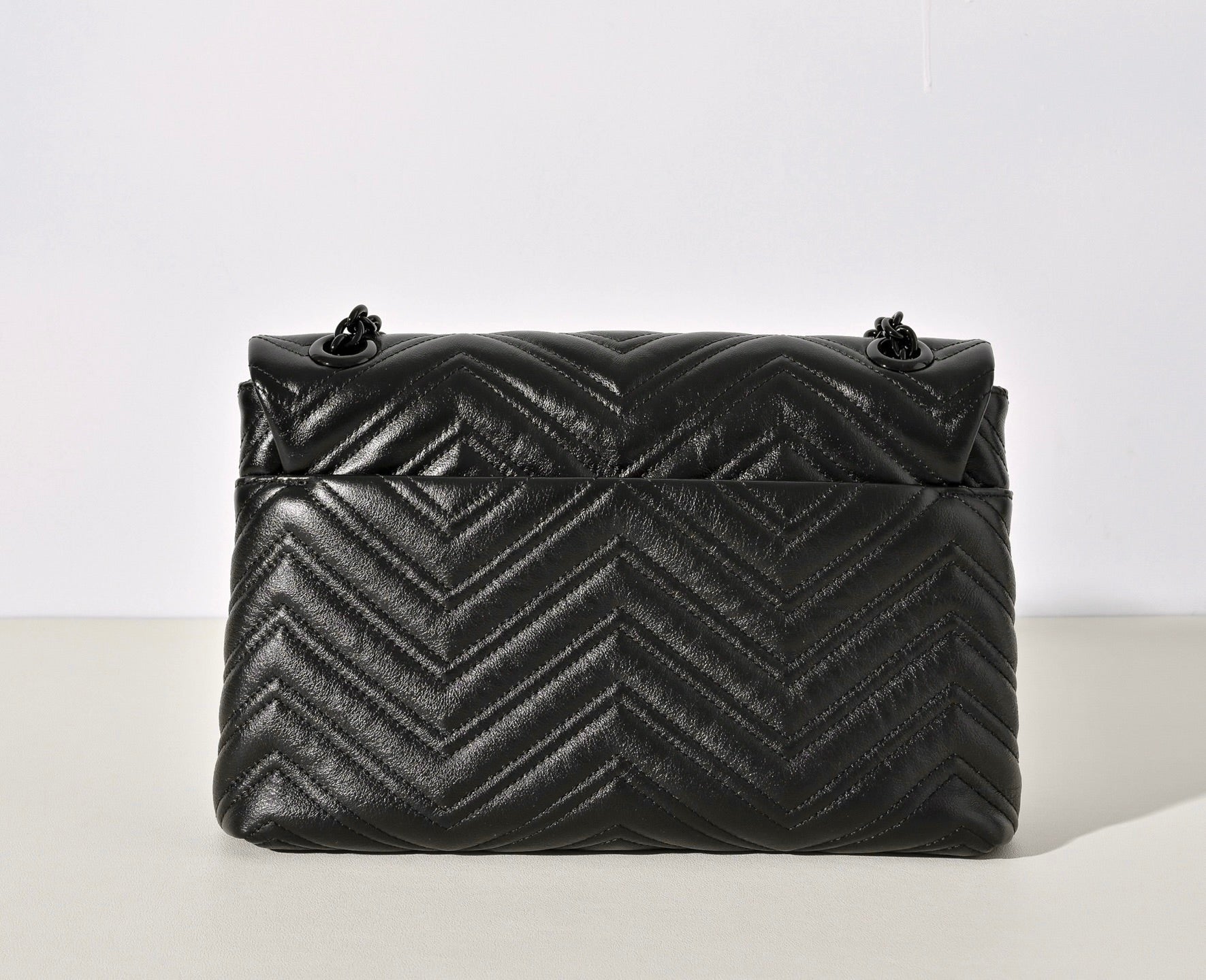 Gucci GG Marmont Pleated Calfskin Shoulder Bag