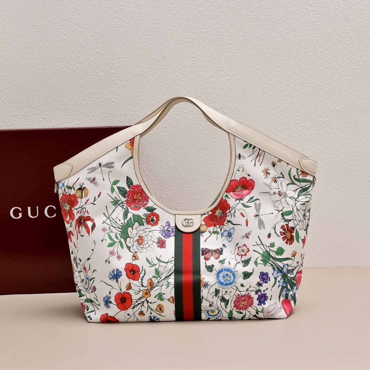 Gucci GG Giglio Floral Tote Bag